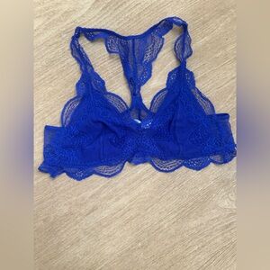 Eberjey blue lace bralette size medium